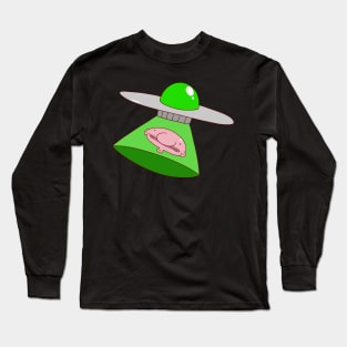 Blobfish Alien Abduction Long Sleeve T-Shirt